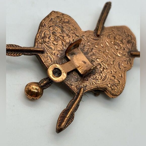 Copper Toned African Elephant Pendant Charm or Brooch Piece - Picture 8 of 16